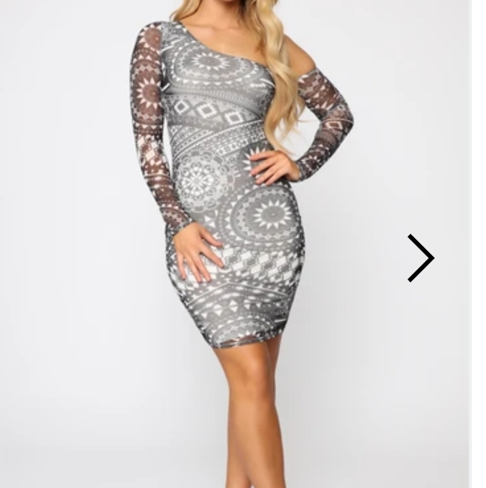 Black/Ivory Mini Dress